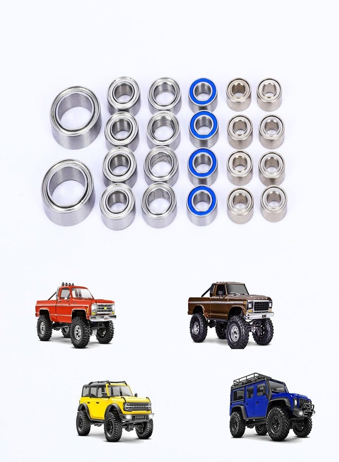 RCAWD for TRAXXAS TRX4M Ball Bearing Kit Upgrades, 22pcs Steel RC Bearing for Defender & for Bronco, 1/18 Parts #9745X #97054-1#97074-1 - Image 1